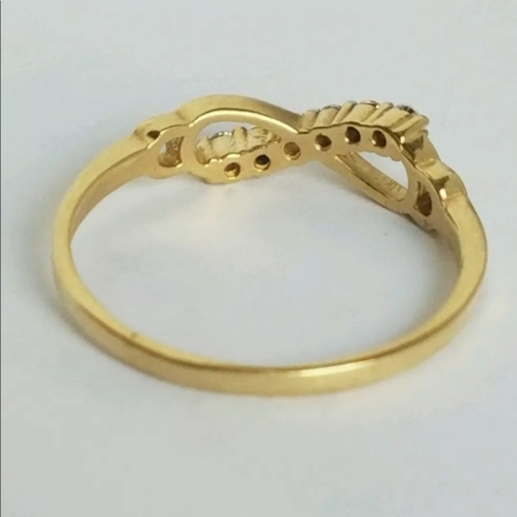 New 10k Solid Gold Infinity Promise Band Ring - Picture 4 of 5